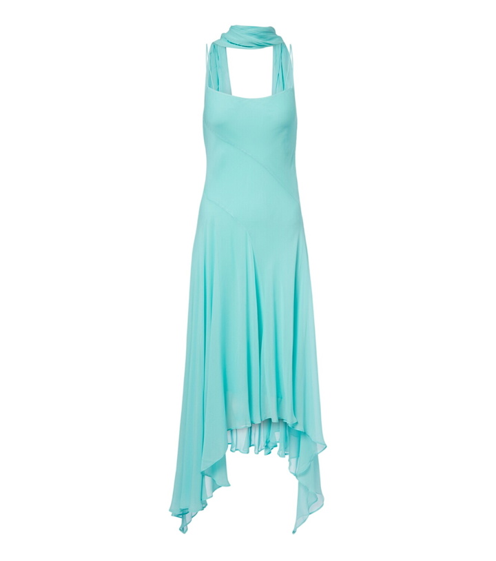 Photo: De La Vali Komi asymmetric georgette midi dress