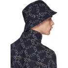 Valentino Indigo VLTN Grid Bucket Hat