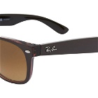 Ray Ban Men's New Wayfarer Classic Sunglasses in Tortoise/Brown