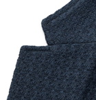 Canali - Slim-Fit Knitted Cotton Blazer - Blue