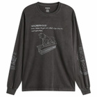 Neighborhood Men's LS-8 Pigment Dyed Long Sleeve T-Shirt in Black