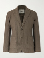 Altea - Aaron Garment-Dyed Linen Blazer - Green