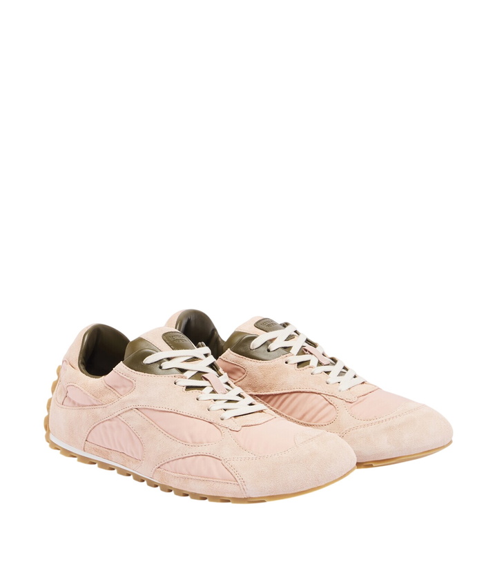 Photo: Bottega Veneta Orbit Flash suede-trimmed sneakers