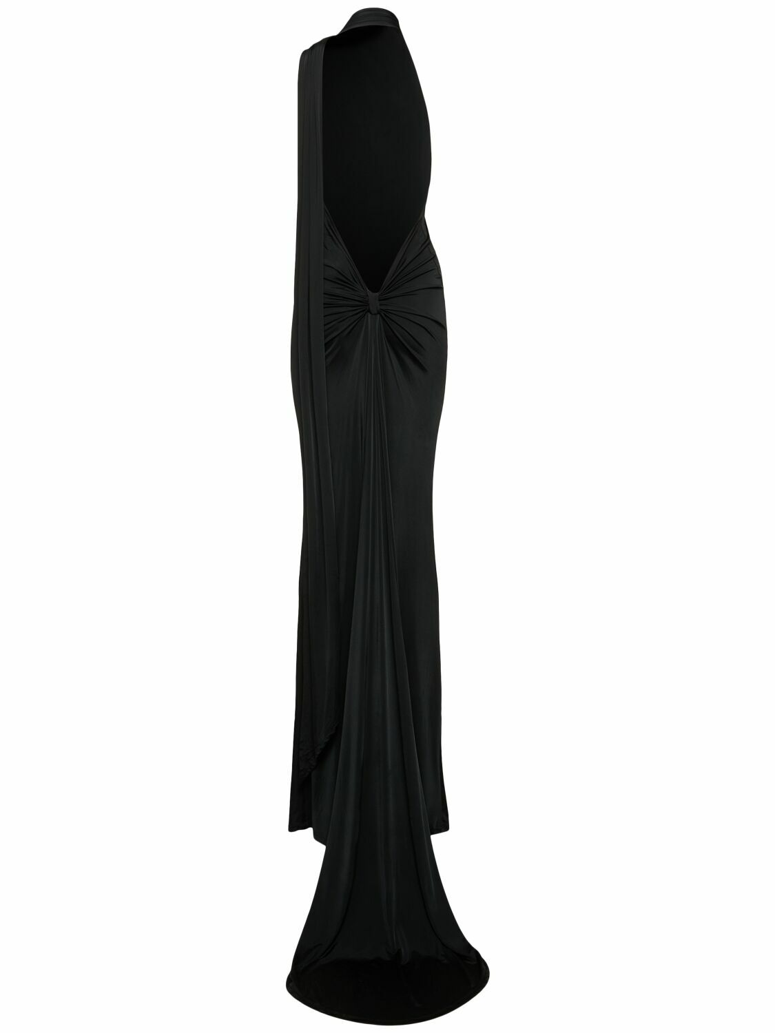 NINA RICCI ワンピース Knitted halterneck maxi dress904197 NINA RICCI Draped Halter Gown with scarf Nina Ricci