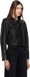 Citizens of Humanity Black Aria Leather Jacket