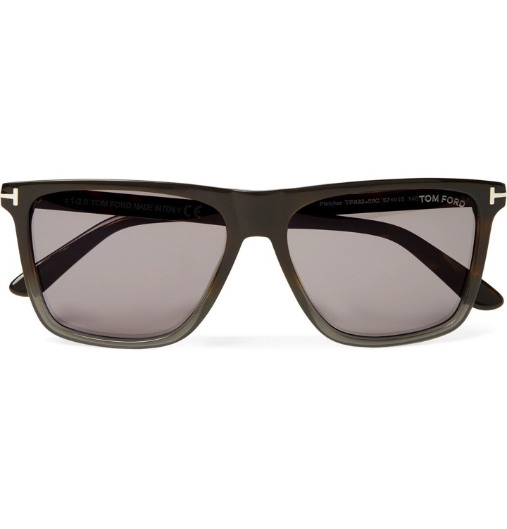 Photo: TOM FORD - Square-Frame Acetate Sunglasses - Brown