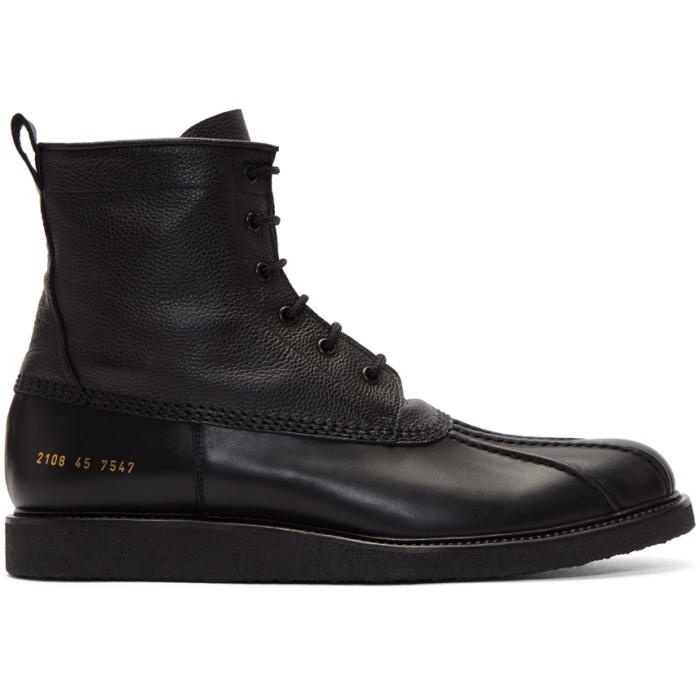 Photo: Common Projects Black Duck Boots