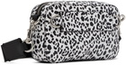 Valentino Garavani White & Black Small Animalier VLTN Cross Body Bag