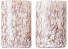 Stories of Italy Purple & White Macchia Su Macchia Tumbler Set