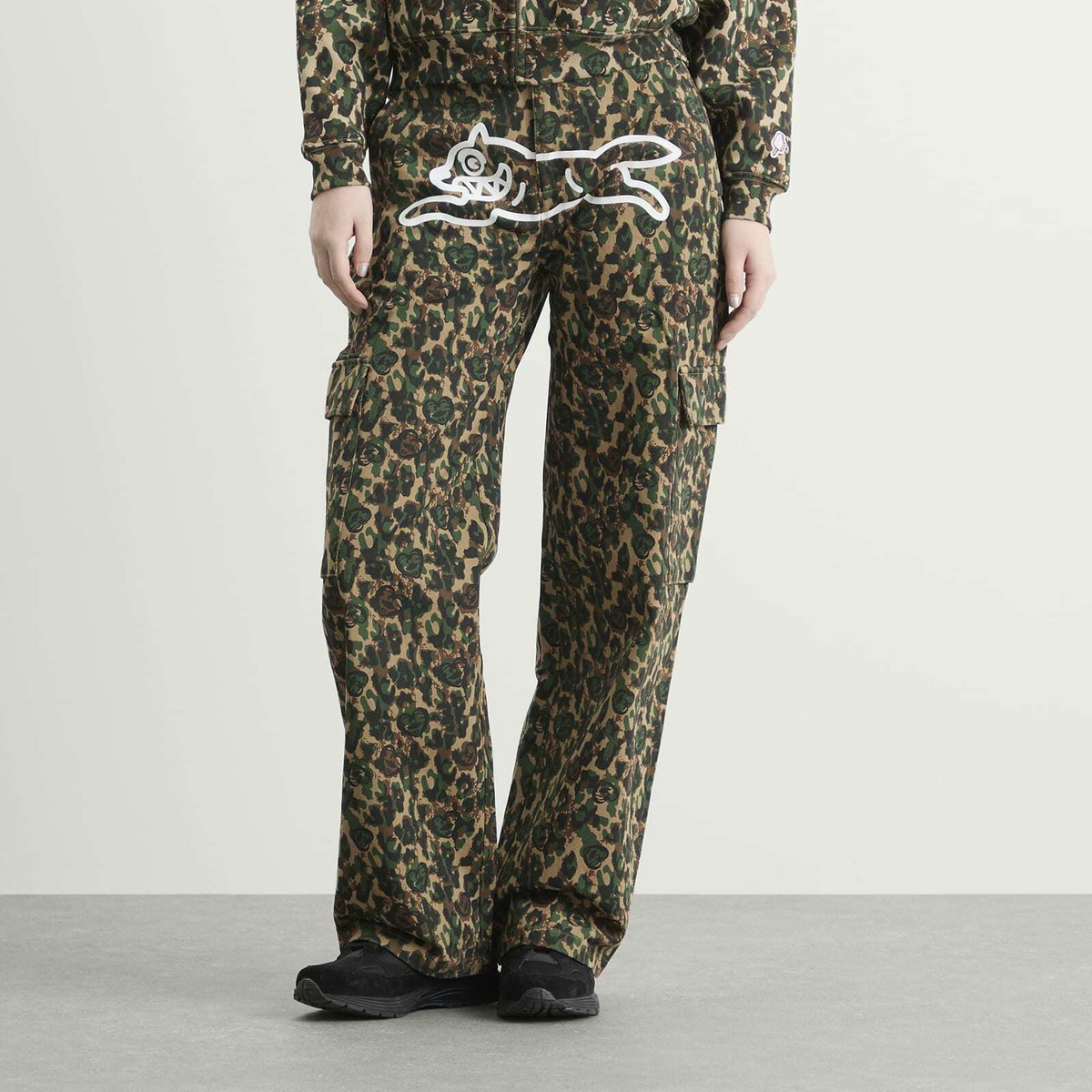 ICECREAM Women's Running Dog Cargo Pants in Camo