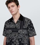 Sacai Bandana cotton shirt