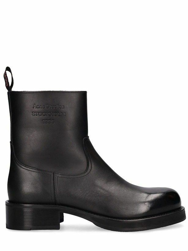 Photo: ACNE STUDIOS - Besare Leather Ankle Boots