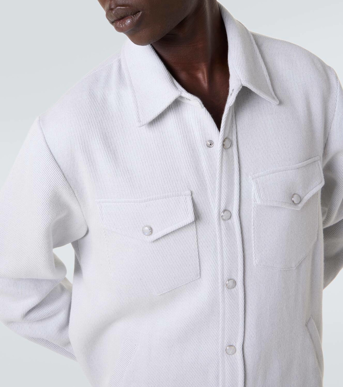 God's True Cashmere Explorer cashmere and cotton denim jacket