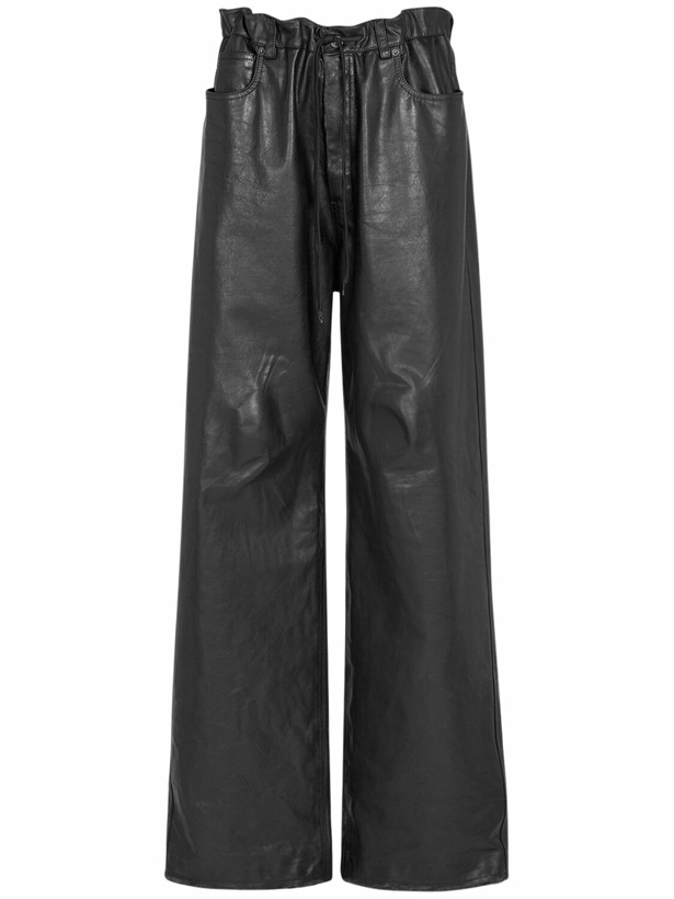 Photo: BALENCIAGA Oversized Leather Baggy Pants