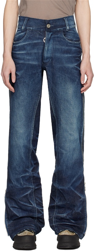 Photo: Charlie Constantinou Indigo Simplified Zip Jeans