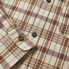 A.P.C. Men's Trek Check Overshirt in Camel