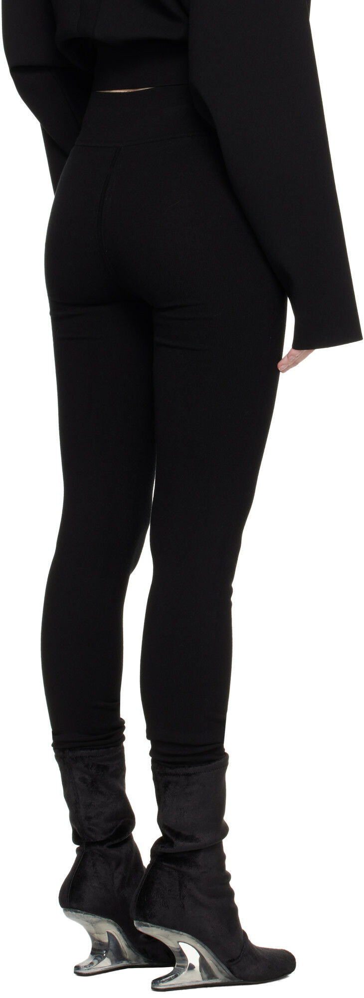 Rick Owens Black Tower Leggings