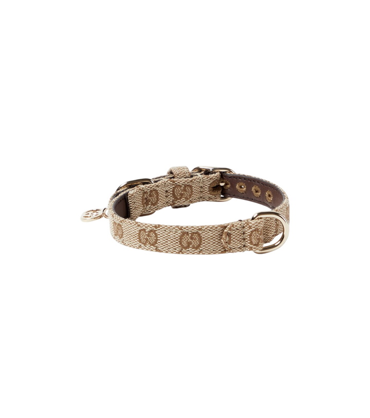 Photo: Gucci XS GG canvas dog collar