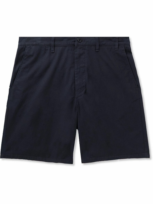 Photo: Norse Projects - Aros Straight-Leg Cotton-Twill Shorts - Blue