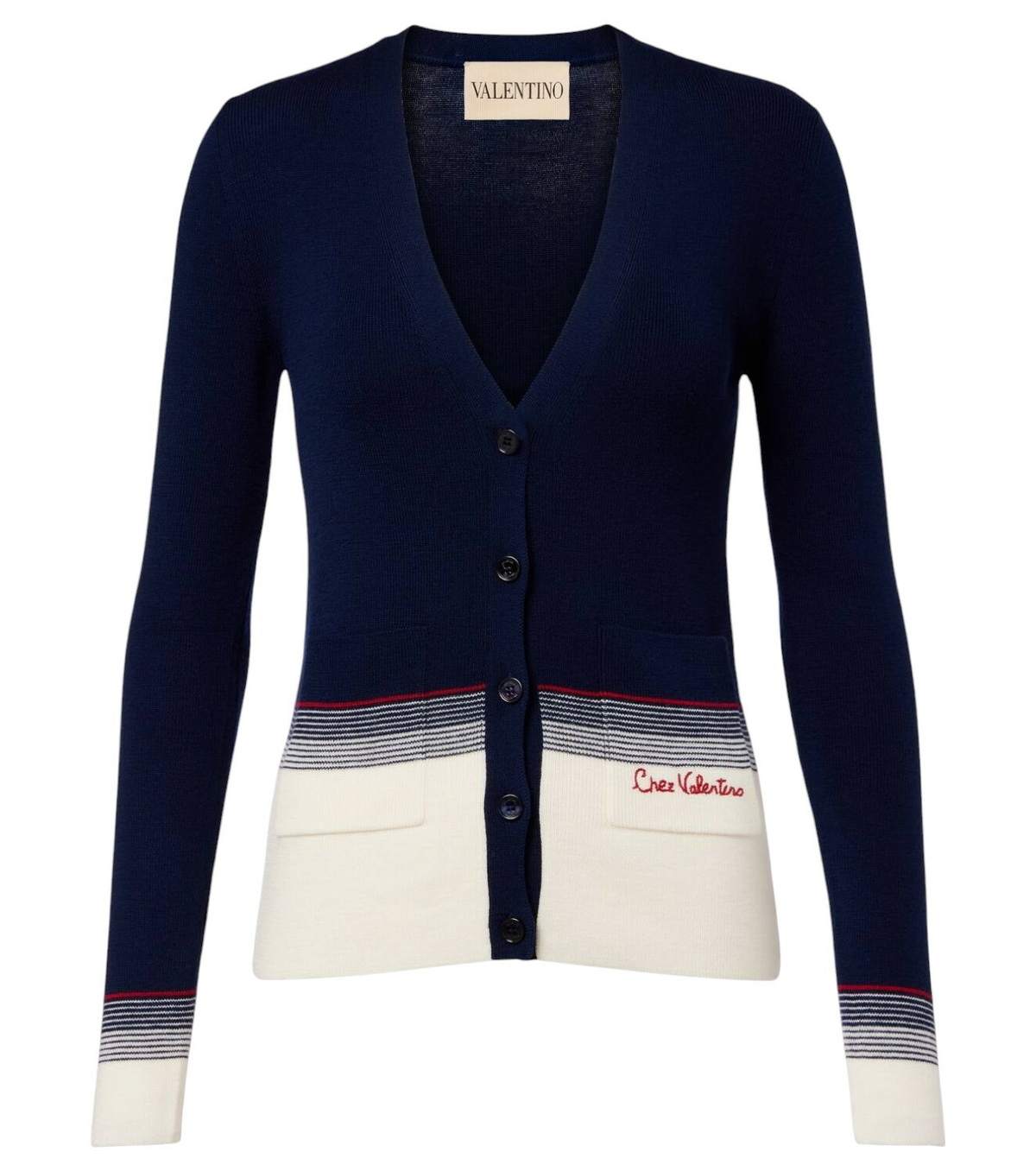 VALENTINO LONG-SLEEVE KNIT CARDIGAN 274971