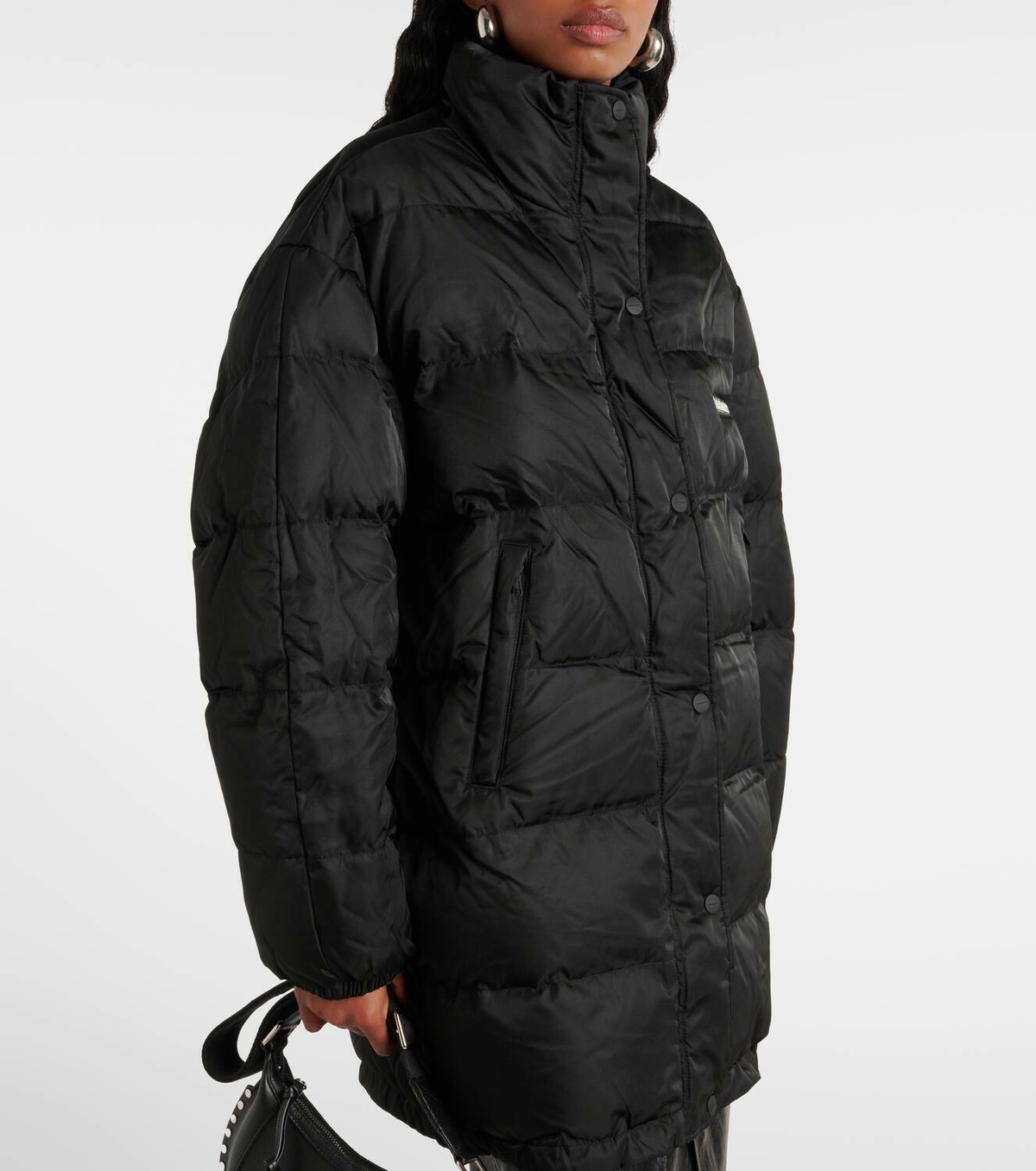 ブルゾン Isabel Marant Etoile Black Nylon Belize Puffer Jacket Marant Etoile Belize puffer coat Isabel Marant Etoile