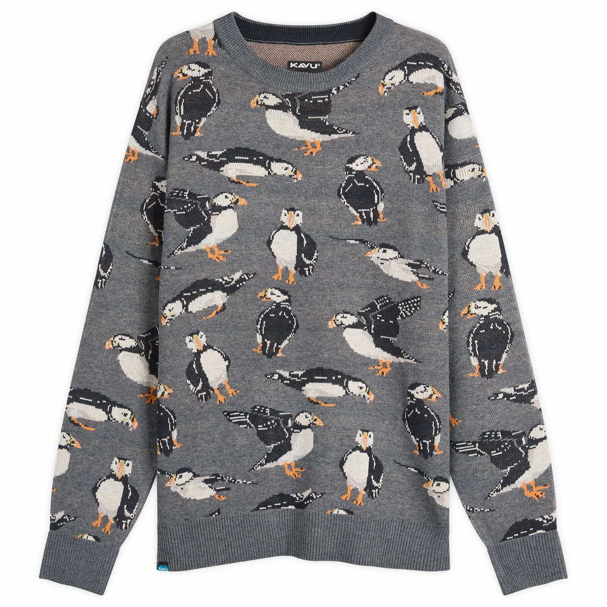KAVU Men's Highline Knitted Jumper in Puffin