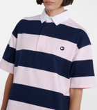 Coperni Striped cotton polo dress