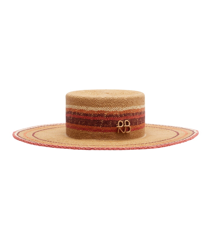 Photo: Ruslan Baginskiy Logo striped straw hat