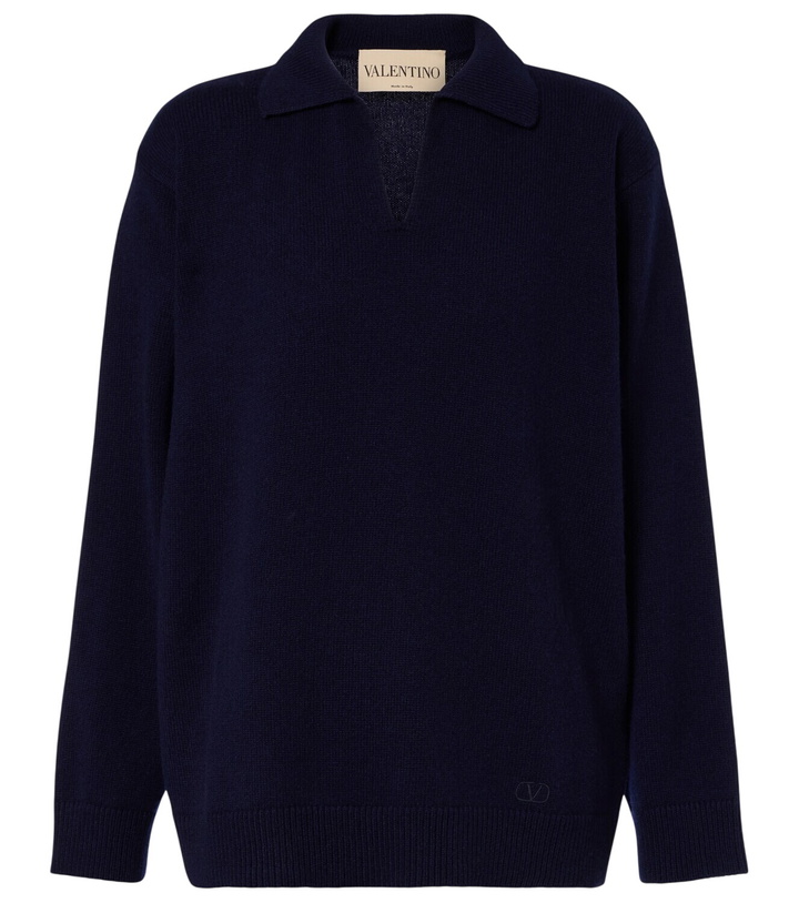 Photo: Valentino Cashmere polo sweater