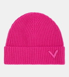 Valentino Ribbed-knit cashmere beanie