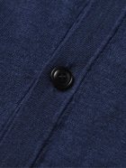 PETER MILLAR - Villa Slim-Fit Wool, Silk and Linen-Blend Cardigan - Blue - S