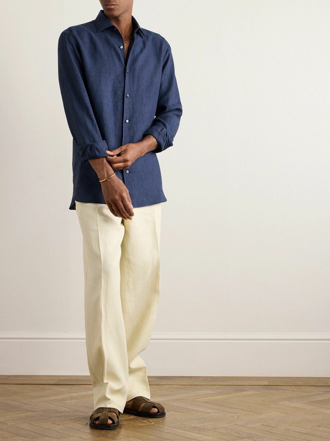 Zegna - Oasi Linen Shirt - Blue Zegna