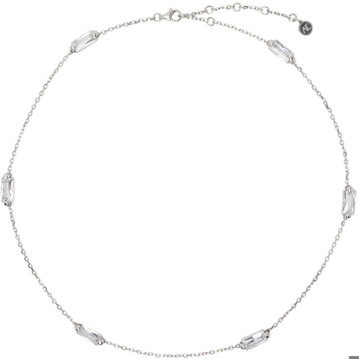 Photo: Alan Crocetti Silver Crystal Chain Necklace