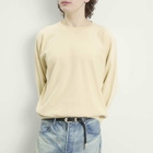 Auralee Men's High Gauge Sweatshirt in Ivory Beige