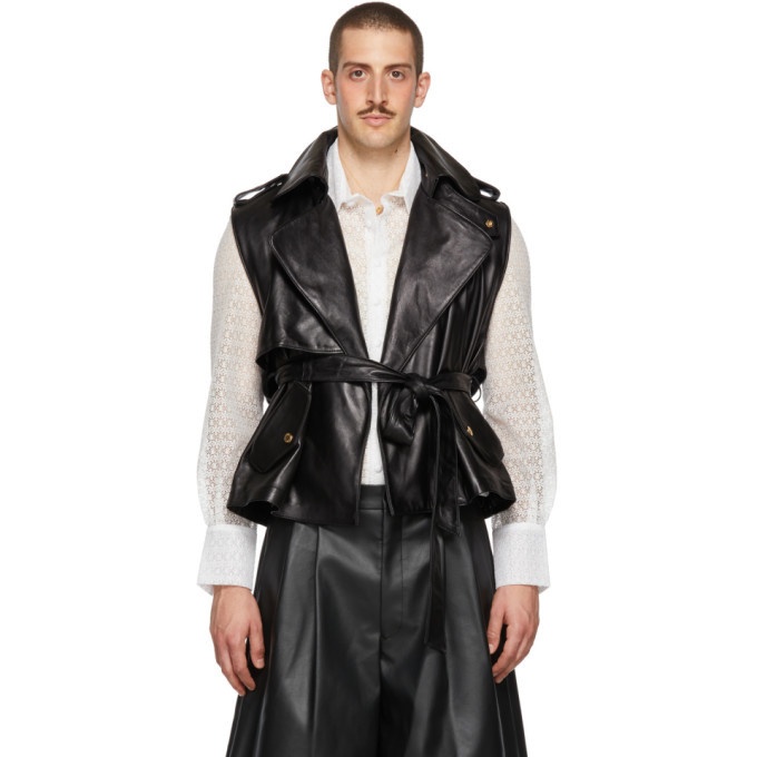 Photo: Palomo Spain Black Leather Vest