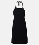Hunza G Halterneck seersucker minidress