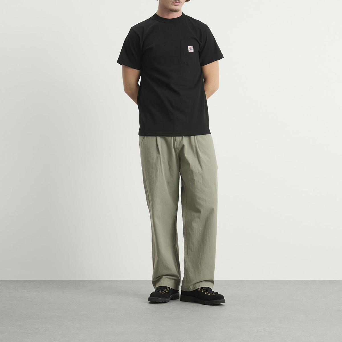 Randy's Garments Men's Randy’s Garments INC. Logo Pocket T-Shirt in Black