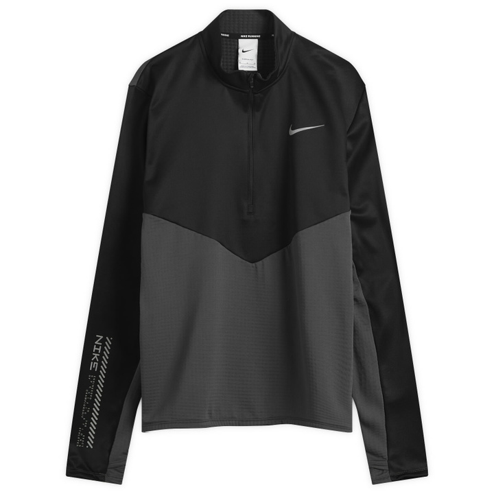 Photo: Nike Winterized Half Zip in Antracite/Black/Reflective Silver