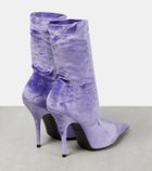 Balenciaga Knife velvet sock boots