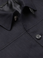 Brioni - Linen and Cotton-Blend Overshirt - Black