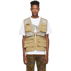 Palm Angels Beige Mesh Hunting Vest