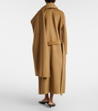 Róhe Scarf-detail wool and cashmere wrap coat
