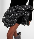 Alexandre Vauthier Ruffled velvet minidress
