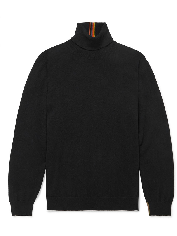 Photo: Paul Smith - Cashmere Rollneck Sweater - Black