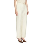 TOTEME Off-White Double-Pleat Fluid Trousers