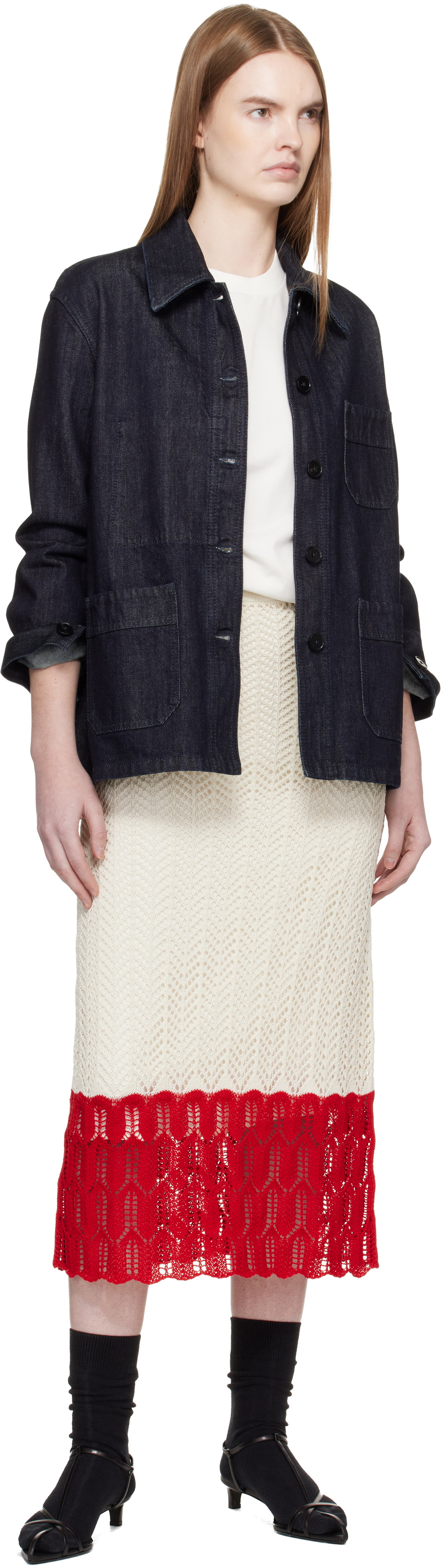 Jil Sander Gray Lightweight Denim Jacket