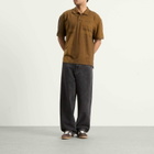 Polar Skate Co. Men's Surf Polo in Black/Caramel