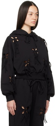 J.Kim Black Petal Hoodie