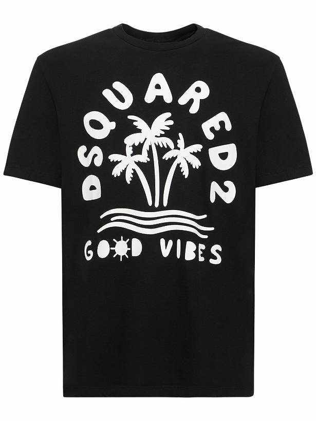Photo: DSQUARED2 - Printed Japanese Cotton Jersey T-shirt