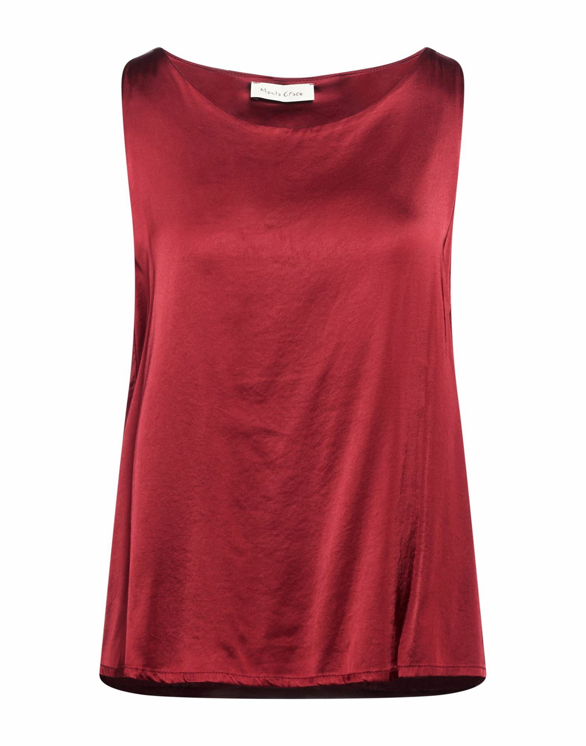 Manila Grace Womens Top Burgundy